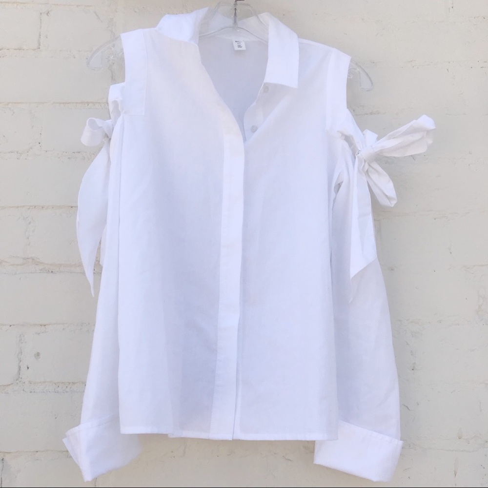 BP Bow Sleeve Cold Shoulder Shirt